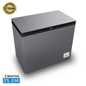 VISION Glass Door Chest Freezer RE-250 Liter Silver