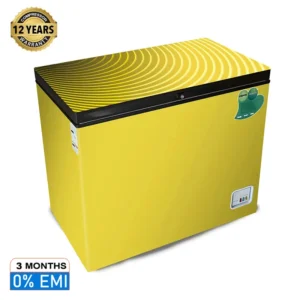 VISION Glass Door Chest Freezer RE-250 Liter Yellow Ball Line