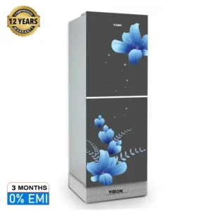 VISION GD Refrigerator RE-252L Mirror Blue Flower