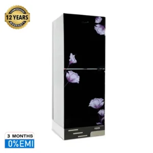VISION GD Refrigerator RE-185L Mirror Purple Flower